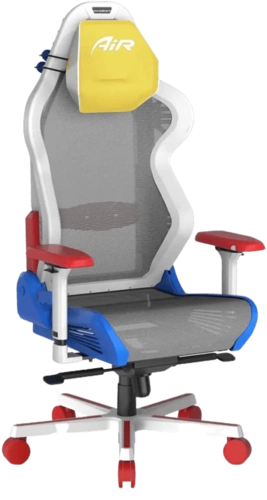 Dxracer Air Series Gaming Chair - White & Red & Blue