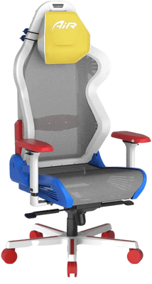 DXRacer Air Series Gaming Chair - White & Red & Blue