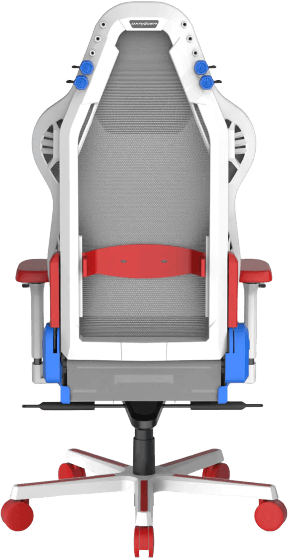 كرسي الألعاب دي إكس ريسر آير سريس للجمينج (Dxracer Air Series) - أبيض وأحمر وأزرق  للبيع في مصر من خلال Games2Egypt