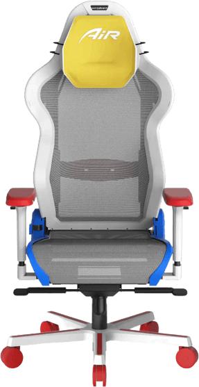 كرسي الألعاب دي إكس ريسر آير سريس للجمينج (Dxracer Air Series) - أبيض وأحمر وأزرق – صورة 5