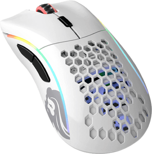ماوس ألعاب جلوريوس للجيمنج موديل D - جلوسي أبيض مع RGB
