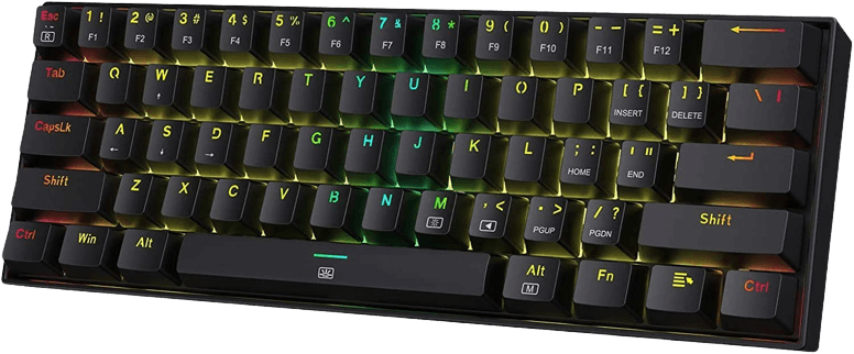 كيبورد الجيمينج السلكي  K630 Dragonborn 60% من ريدراجون بسويتش أحمر صامت  للبيع في مصر من خلال Games2Egypt