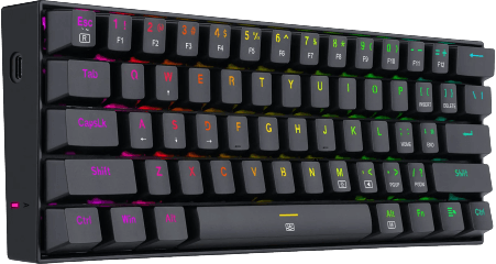 كيبورد الجيمينج السلكي  K630 Dragonborn 60% من ريدراجون بسويتش أحمر صامت  للبيع في مصر من خلال Games2Egypt