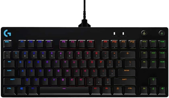 Logitech G PRO RGB Gaming Keyboard with Mechanical Blue Clicky Switches - Black  for sale in Egypt from Games2Egypt