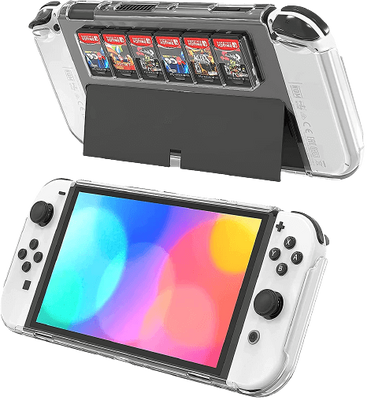 Dobe Protective Case for Switch OLED Model with Game Card Storage
