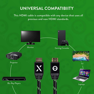 كابل 4K HD HDMI 2.0 مرخص من مايكروسوفت من نومسكل  (تصميم إكس بوكس)  للبيع في مصر من خلال Games2Egypt