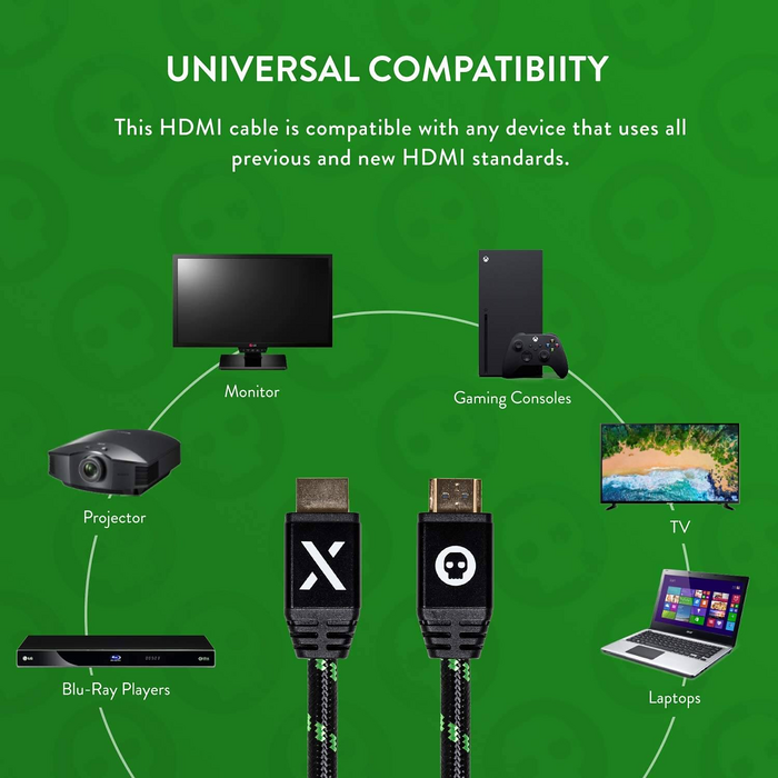 كابل 4K HD HDMI 2.0 مرخص من مايكروسوفت من نومسكل  (تصميم إكس بوكس)  للبيع في مصر من خلال Games2Egypt