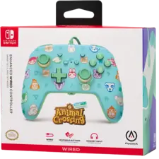 PowerA Enhanced Wired Controller for Nintendo Switch - Animal Crossing