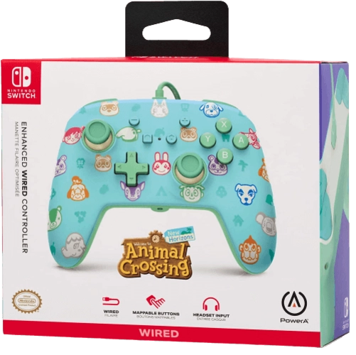 PowerA Enhanced Wired Controller for Nintendo Switch - Animal Crossing