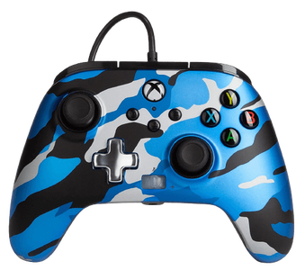 PowerA Enhanced Wired Controller for Xbox - Camouflage Metallic Blue -  for sale in Egypt from Games2Egypt