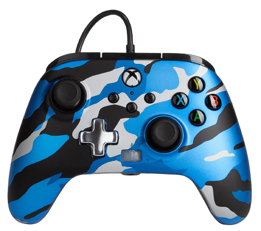 PowerA Enhanced Wired Controller for Xbox - Camouflage Metallic Blue  for sale in Egypt from Games2Egypt