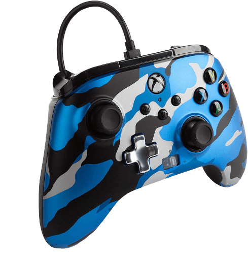 PowerA Enhanced Wired Controller for Xbox - Camouflage Metallic Blue  for sale in Egypt from Games2Egypt