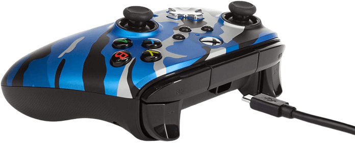 PowerA Enhanced Wired Controller for Xbox - Camouflage Metallic Blue  for sale in Egypt from Games2Egypt