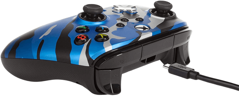 PowerA Enhanced Wired Controller for Xbox - Camouflage Metallic Blue  for sale in Egypt from Games2Egypt