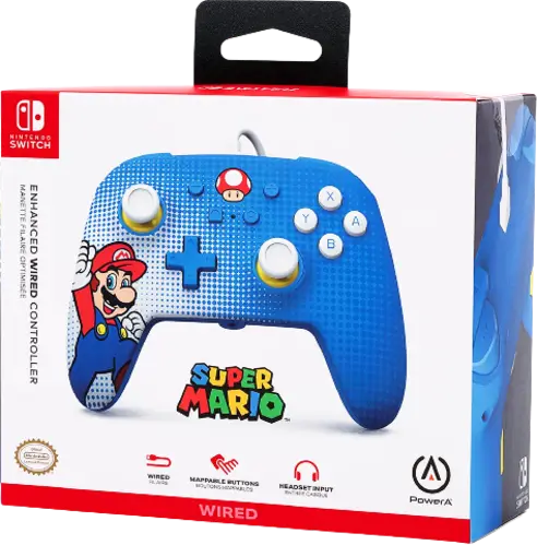 PowerA Enhanced Wired Controller for Nintendo Switch - Mario Pop