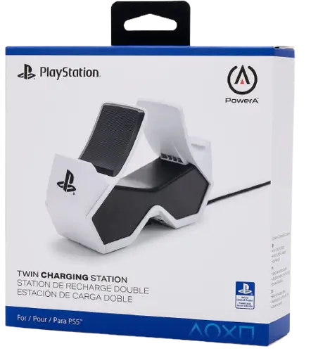 PowerA PS5 Controller Twin Charging Station - White