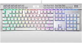 كيبورد K550W ب131 مفتاح وإضاءة  RGB من ريدراجون - سويتش بني  للبيع في مصر من خلال Games2Egypt