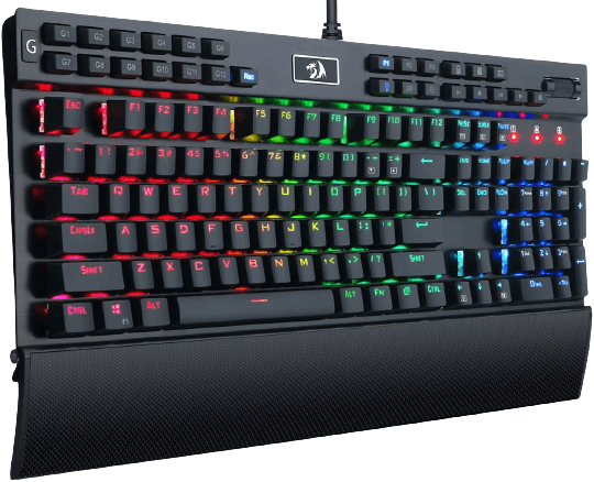 كيبورد K550 ب131 مفتاح وإضاءة  RGB من ريدراجون - سويتش بني  للبيع في مصر من خلال Games2Egypt