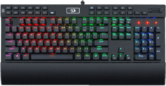 كيبورد K550 ب131 مفتاح وإضاءة  RGB من ريدراجون - سويتش بني  للبيع في مصر من خلال Games2Egypt