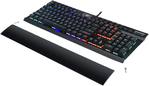 كيبورد K550 ب131 مفتاح وإضاءة  RGB من ريدراجون - سويتش بني  للبيع في مصر من خلال Games2Egypt