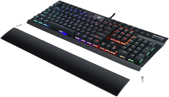 كيبورد K550 ب131 مفتاح وإضاءة  RGB من ريدراجون - سويتش بني  للبيع في مصر من خلال Games2Egypt