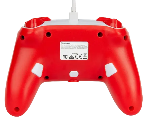 PowerA Enhanced Wired Controller for Nintendo Switch - Mario Red & White