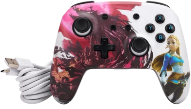 PowerA Enhanced Wireless Controller for Nintendo Switch - Blood Moon Zelda