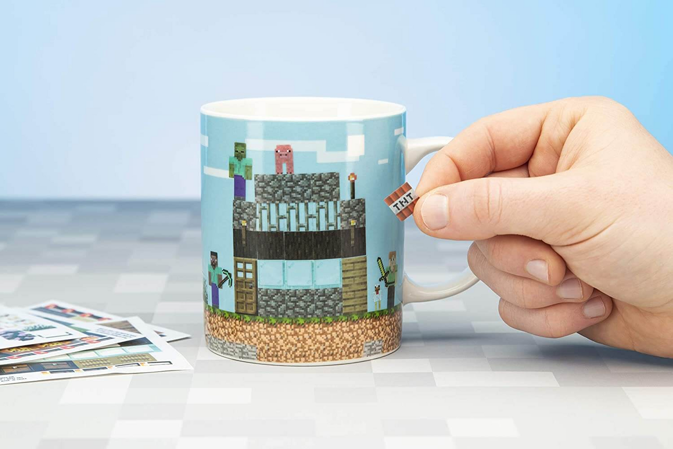 Paladone Minecraft Build a Level Mug Cup – image 2