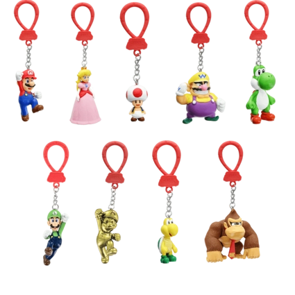 Super Mario: Bagged Backpack Buddies Hangers \ Keychain