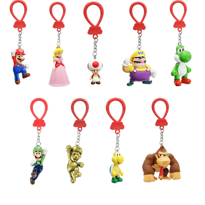 Super Mario: Bagged Backpack Buddies Hangers \ Keychain