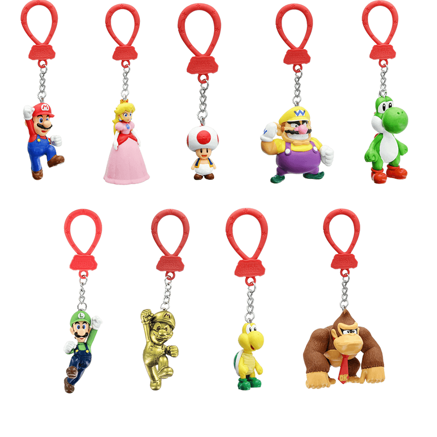Super Mario: Bagged Backpack Buddies Hangers \ Keychain