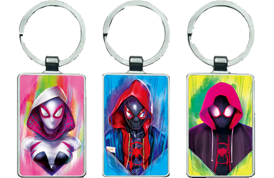 Spiderman: Into the Spider Verse 3D Keychain \ Medal