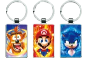  Mario, Sonic and Crash 3D Keychain \ Medal (K045)