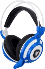 Sades SA21 Wired Gaming Headset - White and Blue