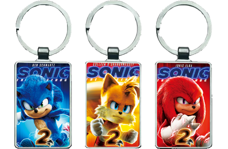 Sonic (3V) 3D Keychain \ Medal