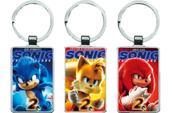 Sonic (3V) 3D Keychain \ Medal (K076)