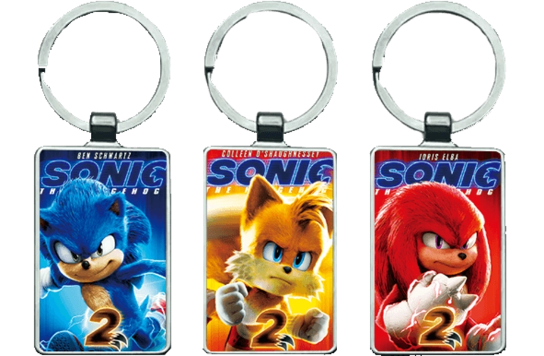 Sonic (3V) 3D Keychain \ Medal (K076)