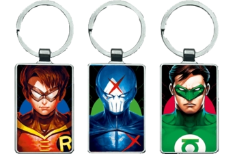 Green Lantern, Robin and Red X 3D Keychain \ Medal