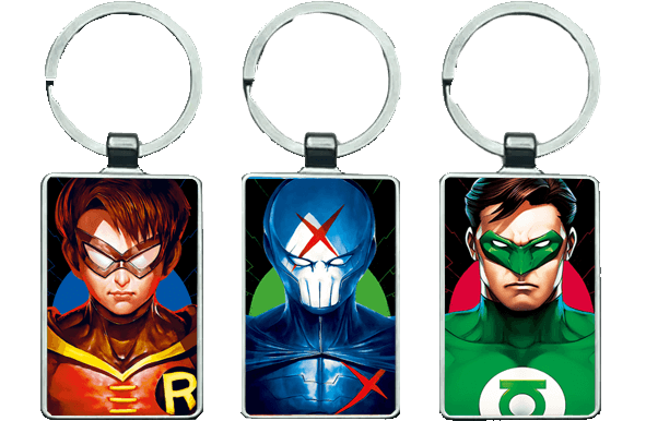ميدالية سلسلة مفاتيح لأبطال وأشرار مارفل (Green Lantern, Robin and Red X)  للبيع في مصر من خلال Games2Egypt