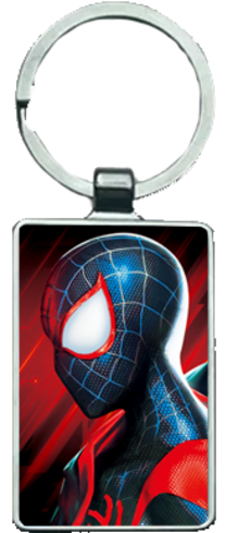 Spider into the Spider Verse - Side Pic 3D Keychain \ Medal (K141)