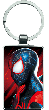 Spider into the Spider Verse - Side Pic 3D Keychain \ Medal (K141)