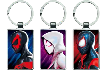 Spider into the Spider Verse - Side Pic 3D Keychain \ Medal (K141)