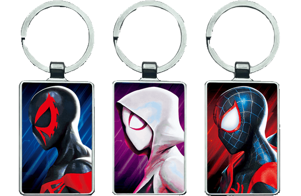 Spider into the Spider Verse - Side Pic 3D Keychain \ Medal (K141) – image 2