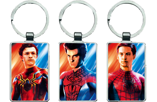 Spider Man Triple Lenticular 3D Keychain \ Medal