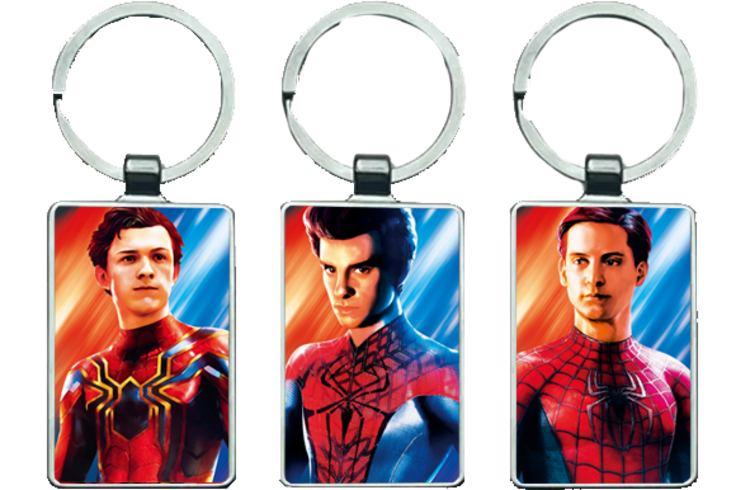 Spider Man Triple Lenticular 3D Keychain \ Medal