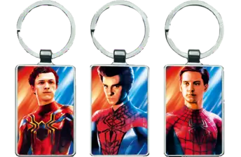 Spider Man Triple Lenticular 3D Keychain \ Medal (K142)
