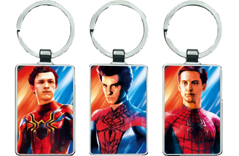 Spider Man Triple Lenticular 3D Keychain \ Medal (K142)