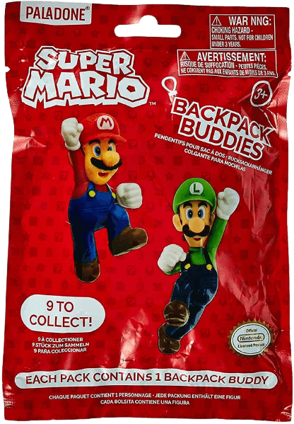 Super Mario: Bagged Backpack Buddies Hangers \ Keychain – image 2