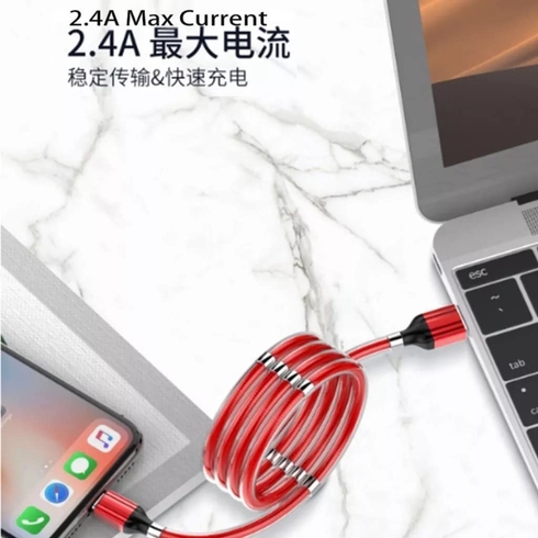 Ldnio LS491 2.4A Magnetic Charging Cable from USB to Micro - 1m