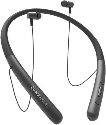 Bingozones N1 Neckband Bluetooth Headphone - Gray